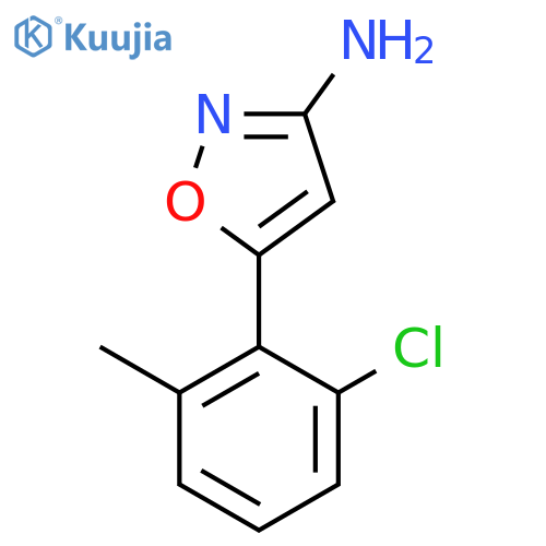 5-(2-chloro-6-methylphenyl)-1,2-oxazol-3-amine structure