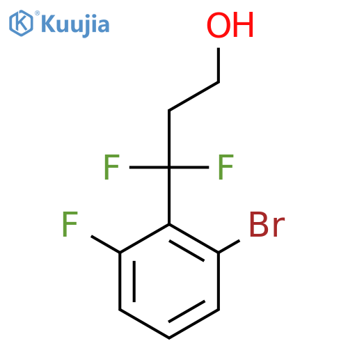 3-(2-bromo-6-fluorophenyl)-3,3-difluoropropan-1-ol structure