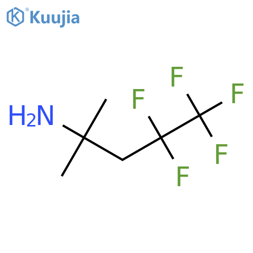 4,4,5,5,5-pentafluoro-2-methylpentan-2-amine structure