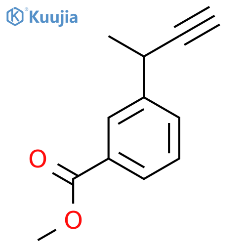 methyl 3-(but-3-yn-2-yl)benzoate structure