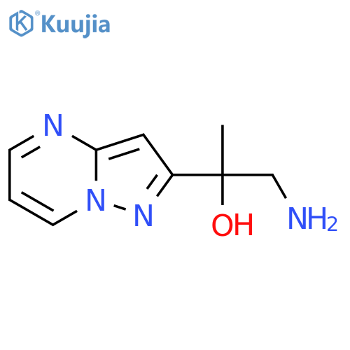1-amino-2-{pyrazolo1,5-apyrimidin-2-yl}propan-2-ol structure