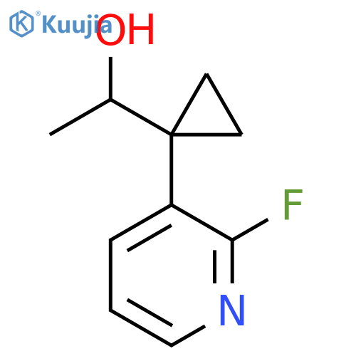 1-1-(2-fluoropyridin-3-yl)cyclopropylethan-1-ol structure