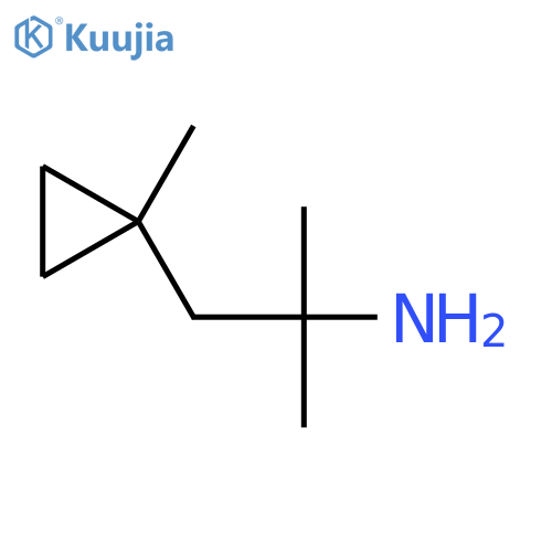 2-methyl-1-(1-methylcyclopropyl)propan-2-amine structure