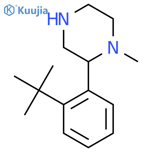 2-(2-tert-butylphenyl)-1-methylpiperazine structure