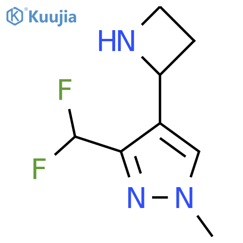 4-(azetidin-2-yl)-3-(difluoromethyl)-1-methyl-1H-pyrazole structure