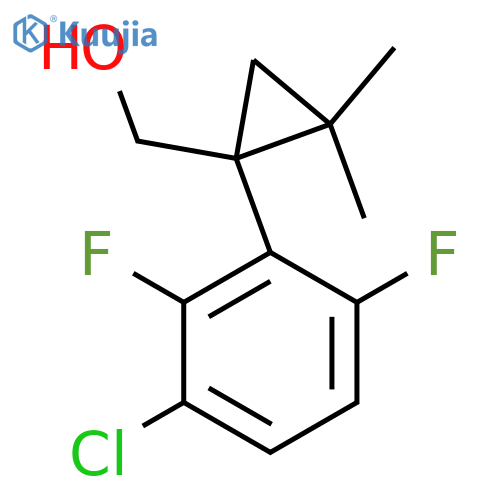 1-(3-chloro-2,6-difluorophenyl)-2,2-dimethylcyclopropylmethanol structure