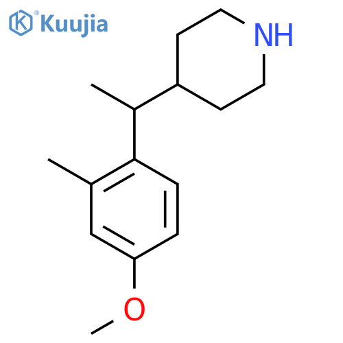 4-1-(4-methoxy-2-methylphenyl)ethylpiperidine structure