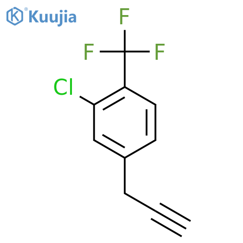 2-chloro-4-(prop-2-yn-1-yl)-1-(trifluoromethyl)benzene structure