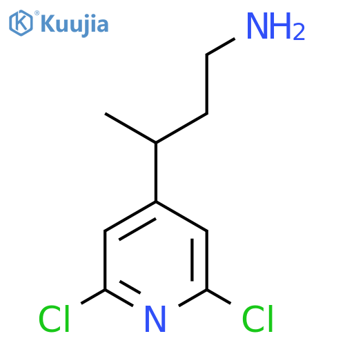 3-(2,6-Dichloropyridin-4-yl)butan-1-amine structure