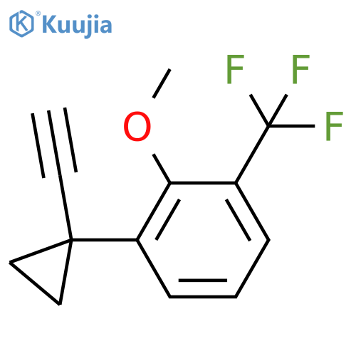 1-(1-Ethynylcyclopropyl)-2-methoxy-3-(trifluoromethyl)benzene structure