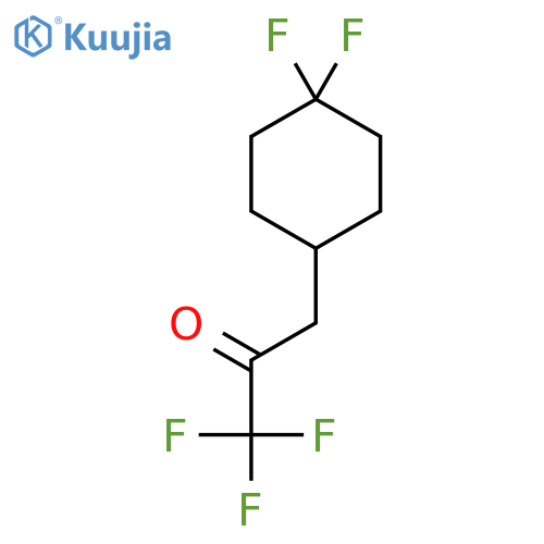 3-(4,4-difluorocyclohexyl)-1,1,1-trifluoropropan-2-one structure