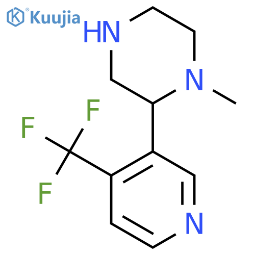 1-methyl-2-4-(trifluoromethyl)pyridin-3-ylpiperazine structure