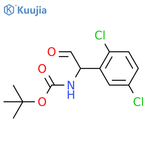 tert-butyl N-1-(2,5-dichlorophenyl)-2-oxoethylcarbamate structure