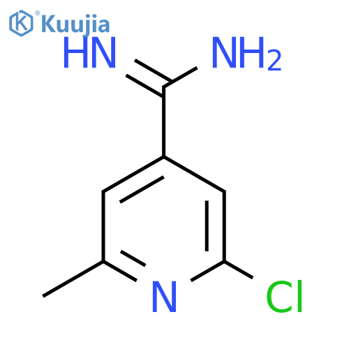 2-chloro-6-methylpyridine-4-carboximidamide structure