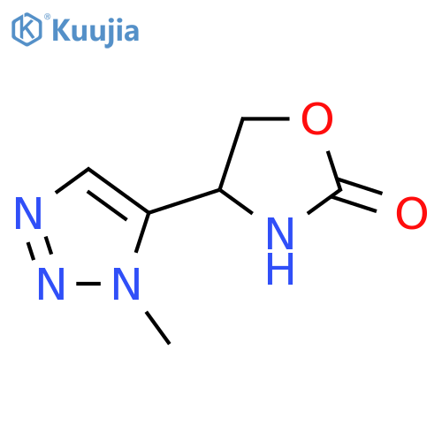 4-(1-methyl-1H-1,2,3-triazol-5-yl)-1,3-oxazolidin-2-one structure