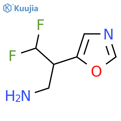 3,3-difluoro-2-(1,3-oxazol-5-yl)propan-1-amine structure