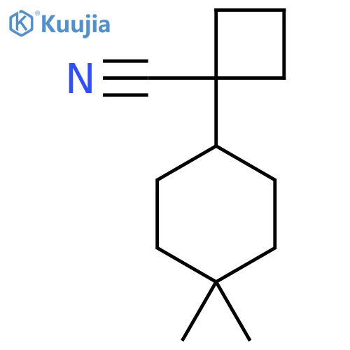 1-(4,4-dimethylcyclohexyl)cyclobutane-1-carbonitrile structure