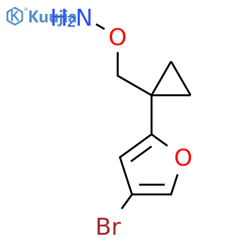O-{1-(4-bromofuran-2-yl)cyclopropylmethyl}hydroxylamine structure