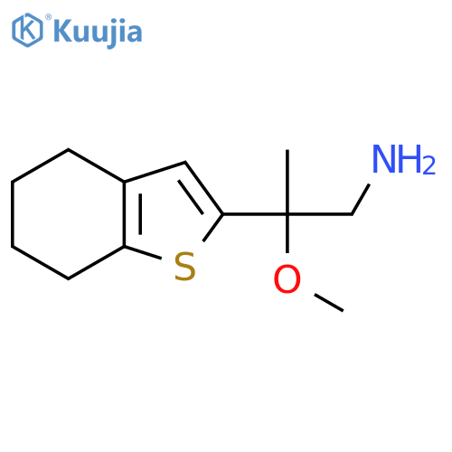 2-methoxy-2-(4,5,6,7-tetrahydro-1-benzothiophen-2-yl)propan-1-amine structure