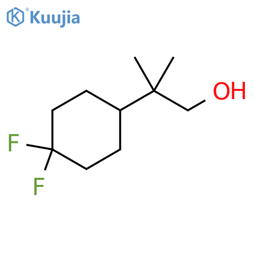 2-(4,4-difluorocyclohexyl)-2-methylpropan-1-ol structure