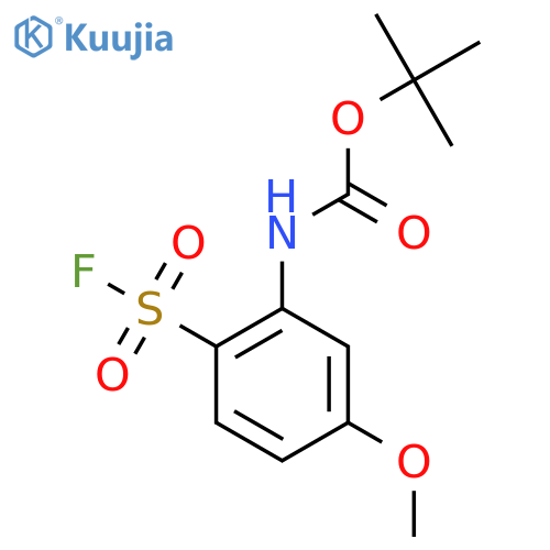 tert-butyl N-2-(fluorosulfonyl)-5-methoxyphenylcarbamate structure