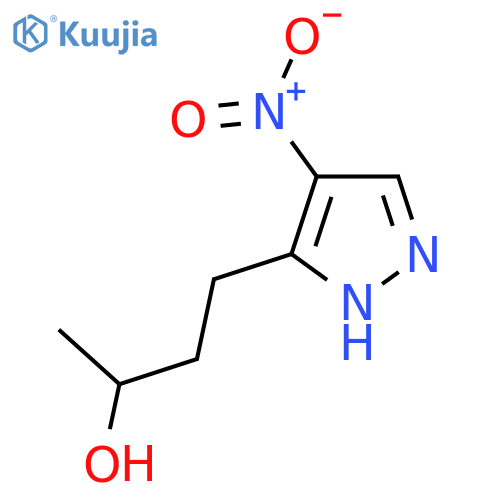4-(4-nitro-1H-pyrazol-3-yl)butan-2-ol structure