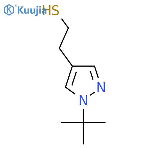 2-(1-tert-butyl-1H-pyrazol-4-yl)ethane-1-thiol structure