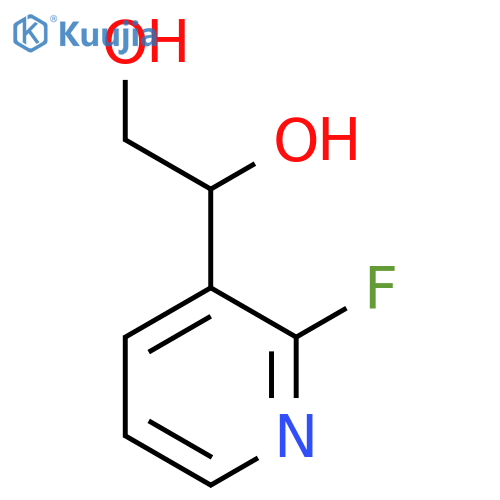 1-(2-fluoropyridin-3-yl)ethane-1,2-diol structure