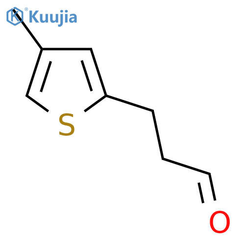 3-(4-methylthiophen-2-yl)propanal structure