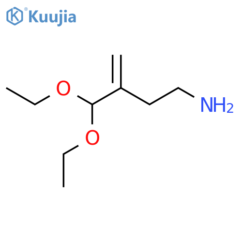 4,4-diethoxy-3-methylidenebutan-1-amine structure