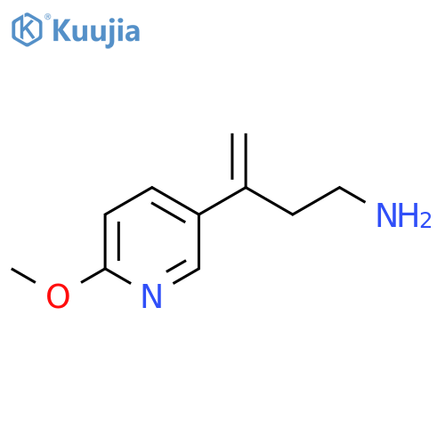 3-(6-methoxypyridin-3-yl)but-3-en-1-amine structure