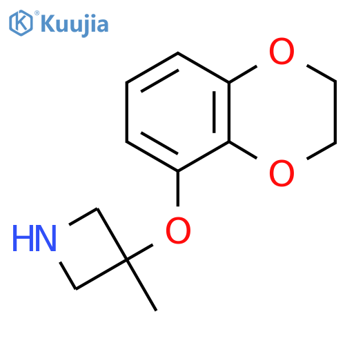 3-(2,3-dihydro-1,4-benzodioxin-5-yloxy)-3-methylazetidine structure