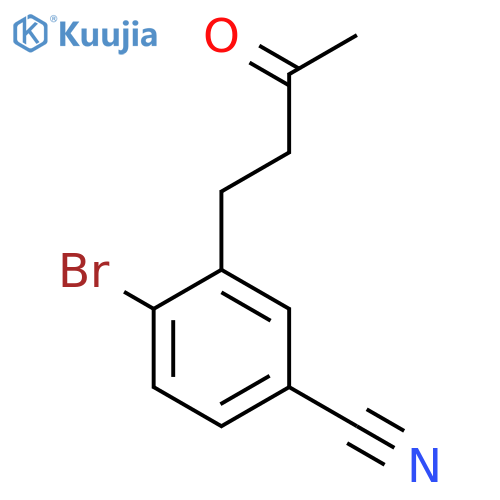 4-bromo-3-(3-oxobutyl)benzonitrile structure