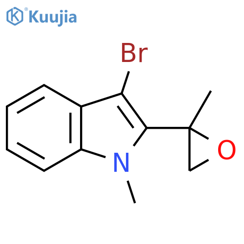 3-bromo-1-methyl-2-(2-methyloxiran-2-yl)-1H-indole structure