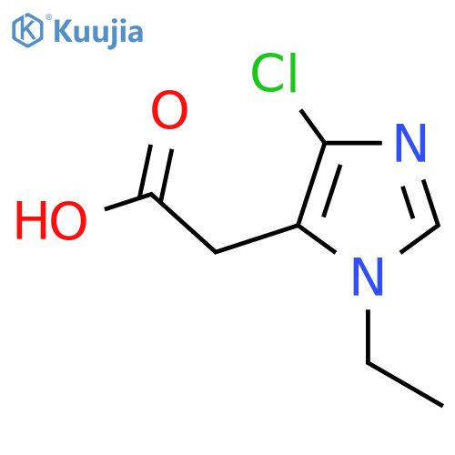 2-(4-chloro-1-ethyl-1H-imidazol-5-yl)acetic acid structure