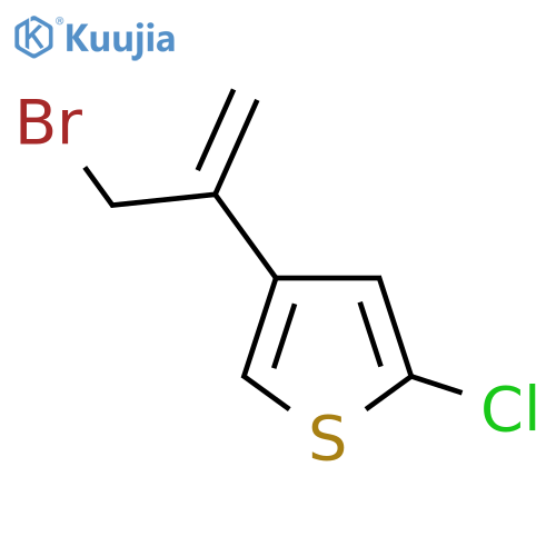 4-(3-bromoprop-1-en-2-yl)-2-chlorothiophene structure