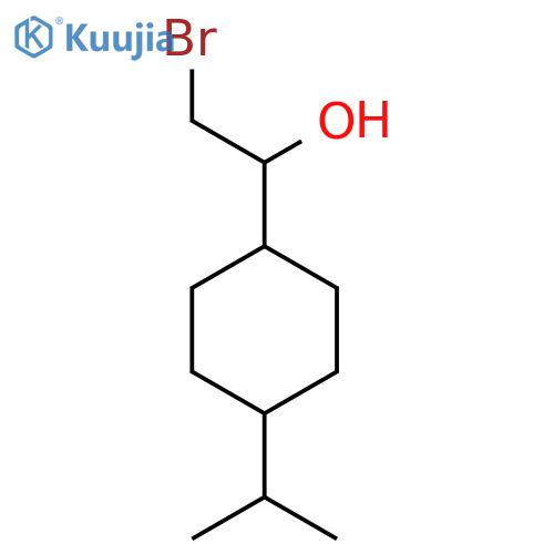 2-bromo-1-4-(propan-2-yl)cyclohexylethan-1-ol structure