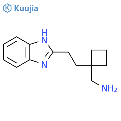 {1-2-(1H-1,3-benzodiazol-2-yl)ethylcyclobutyl}methanamine structure