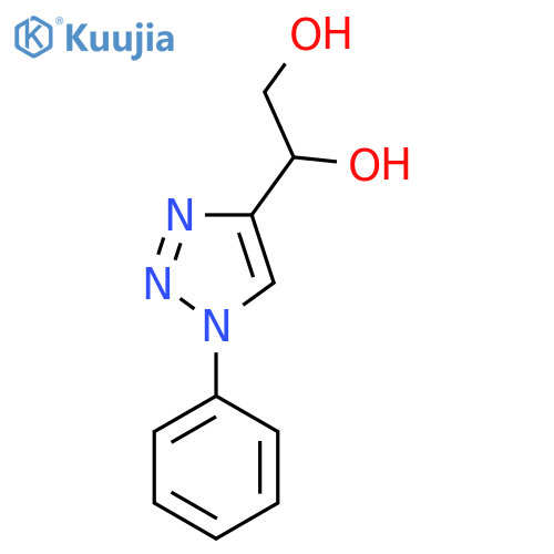 1-(1-phenyl-1H-1,2,3-triazol-4-yl)ethane-1,2-diol structure