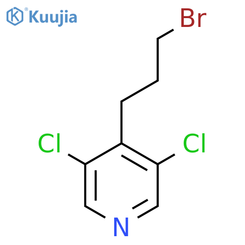 4-(3-bromopropyl)-3,5-dichloropyridine structure
