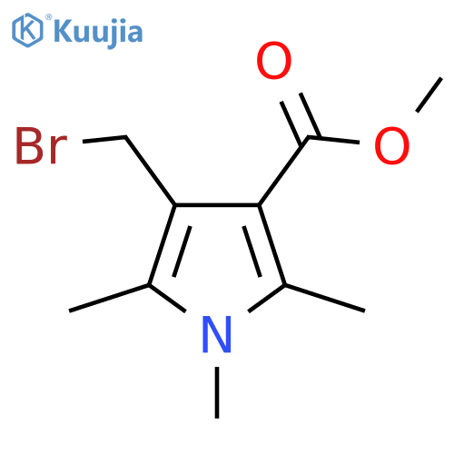 methyl 4-(bromomethyl)-1,2,5-trimethyl-1H-pyrrole-3-carboxylate structure