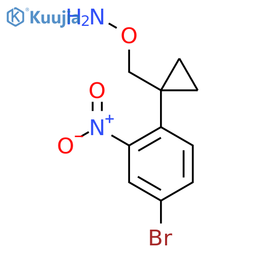 O-{1-(4-bromo-2-nitrophenyl)cyclopropylmethyl}hydroxylamine structure