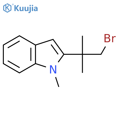 2-(1-bromo-2-methylpropan-2-yl)-1-methyl-1H-indole structure