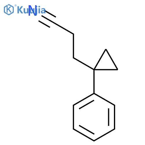 3-(1-phenylcyclopropyl)propanenitrile structure