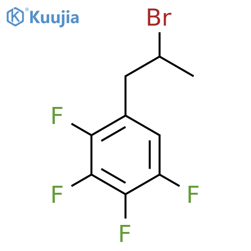 1-(2-bromopropyl)-2,3,4,5-tetrafluorobenzene structure