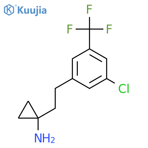 1-{2-3-chloro-5-(trifluoromethyl)phenylethyl}cyclopropan-1-amine structure