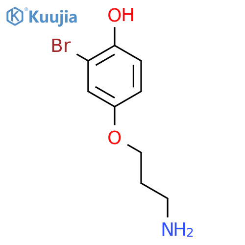 4-(3-aminopropoxy)-2-bromophenol structure