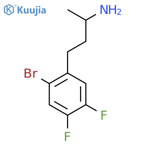 4-(2-bromo-4,5-difluorophenyl)butan-2-amine structure