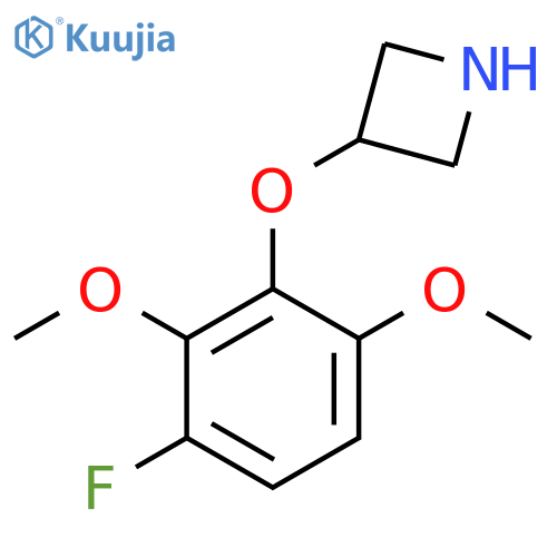 3-(3-fluoro-2,6-dimethoxyphenoxy)azetidine structure
