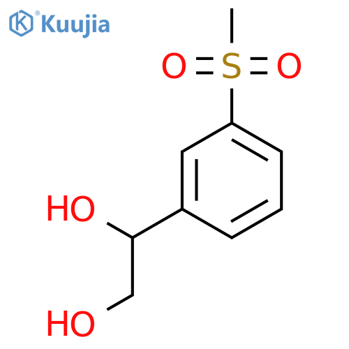 1-(3-methanesulfonylphenyl)ethane-1,2-diol structure